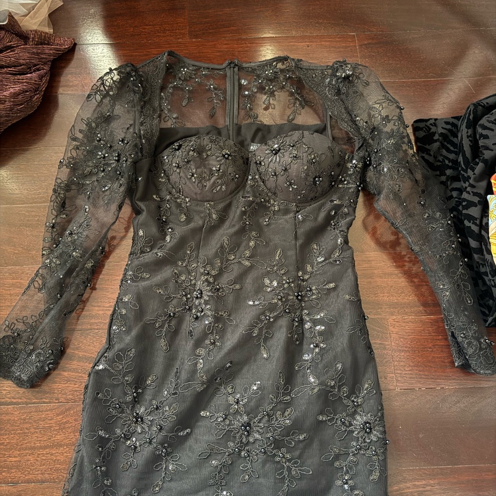 Elegant Black Lace Dress